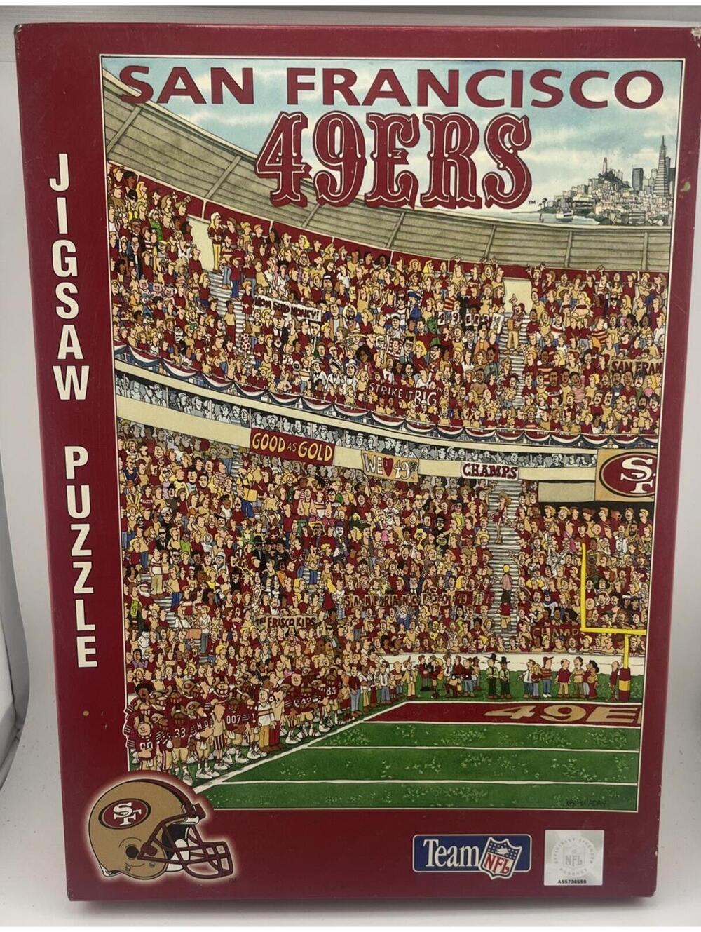 Vintage 1994 San Francisco 49ers NFL Stadium Puzzle Buffalo Games SF0100
